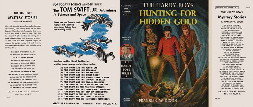 Item #34520 Hardy Boys #05: Hunting for Hidden Gold. Franklin W. Dixon