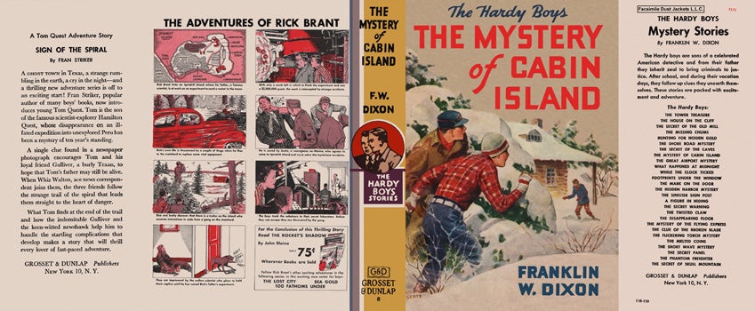 Item #34531 Hardy Boys #08: Mystery of Cabin Island, The. Franklin W. Dixon