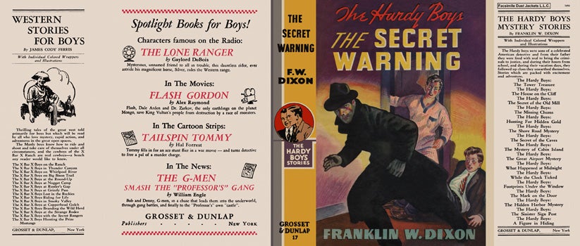 Item #34548 Hardy Boys #17: Secret Warning, The. Franklin W. Dixon.