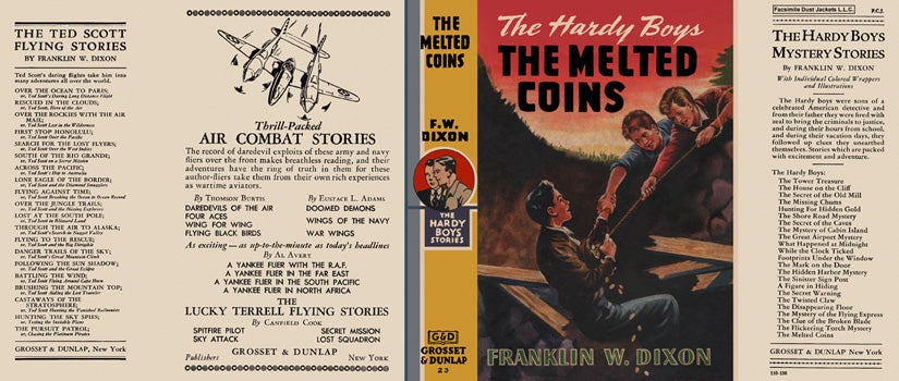 Item #34552 Hardy Boys #23: Melted Coins, The. Franklin W. Dixon