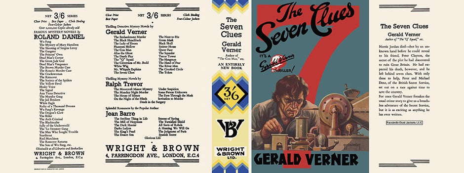 Item #34623 Seven Clues, The. Gerald Verner