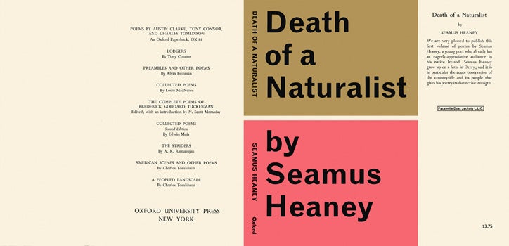 Item #34643 Death of a Naturalist. Seamus Heaney.