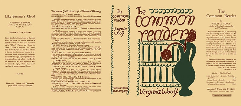 Item #34658 Common Reader, The. Virginia Woolf.
