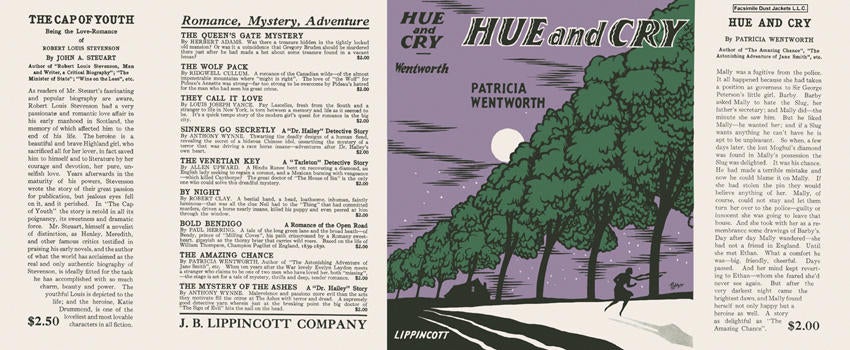 Item #3468 Hue and Cry. Patricia Wentworth.