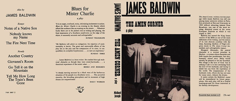 Item #34758 Amen Corner, A Play, The. James Baldwin.