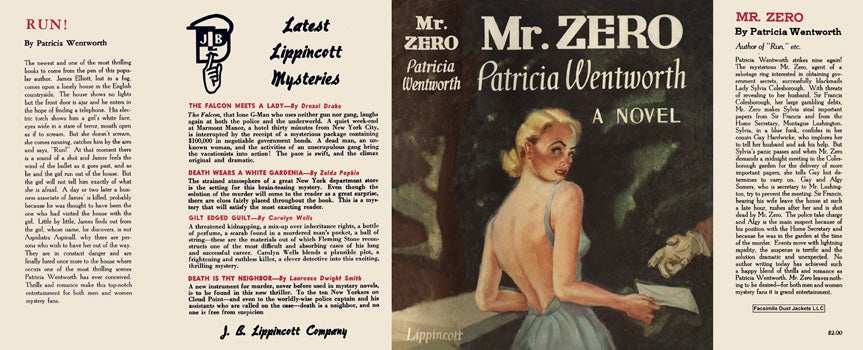 Item #3476 Mr. Zero. Patricia Wentworth.