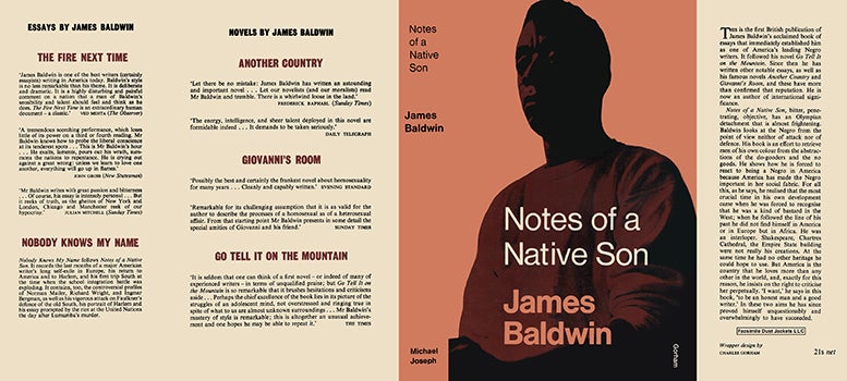 Item #34763 Notes of a Native Son. James Baldwin