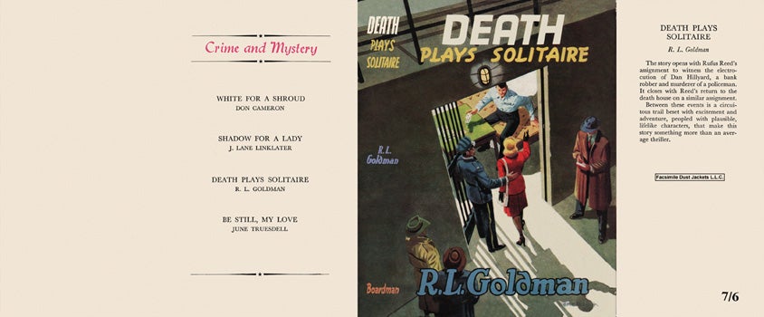 Item #34783 Death Plays Solitaire. Raymond Leslie Goldman