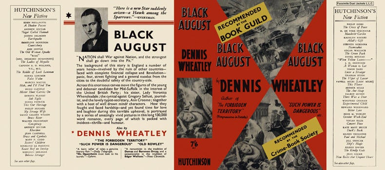 Item #3492 Black August. Dennis Wheatley.