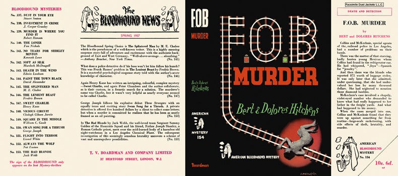 Item #34922 F. O. B. Murder. Bert Hitchens, Dolores Hitchens