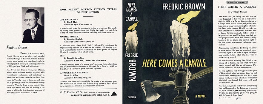 Item #350 Here Comes a Candle. Fredric Brown