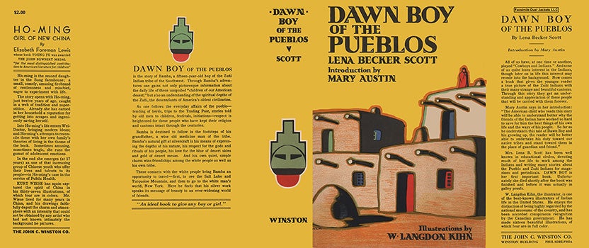 Item #35055 Dawn Boy of the Pueblos. Lena Becker Scott, W. Langdon Kihn.