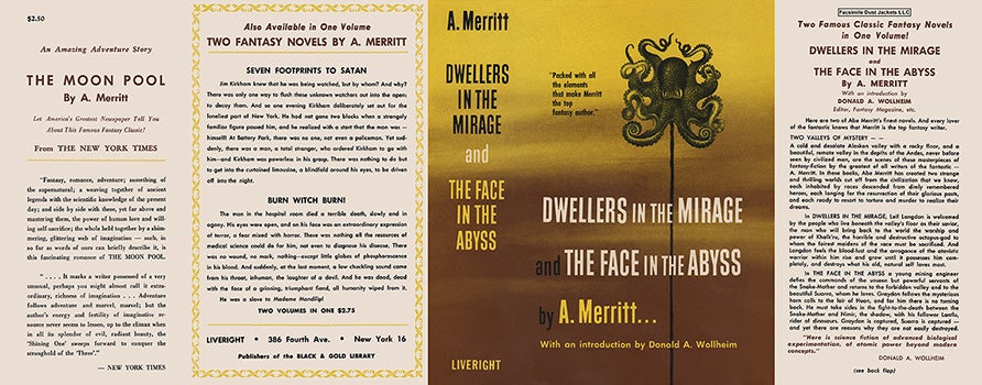 Item #35193 Dwellers in the Mirage and The Face in the Abyss. A. Merritt