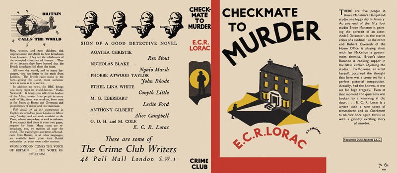 Item #35263 Checkmate to Murder. E. C. R. Lorac.