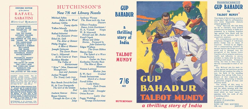 Item #35325 Gup Bahadur. Talbot Mundy