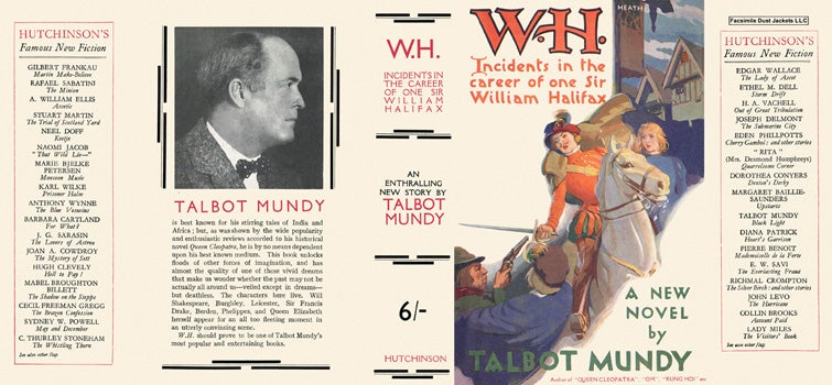 Item #35334 W. H., Incidents in the Career of One Sir William Hallifax. Talbot Mundy