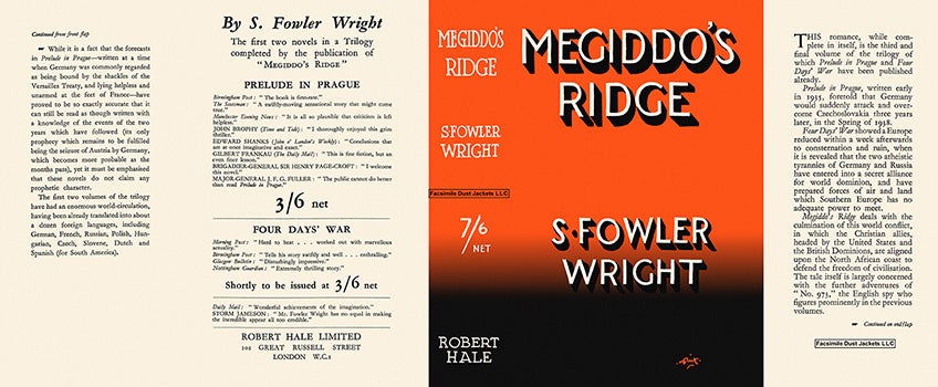 Item #35351 Megiddo's Ridge. S. Fowler Wright