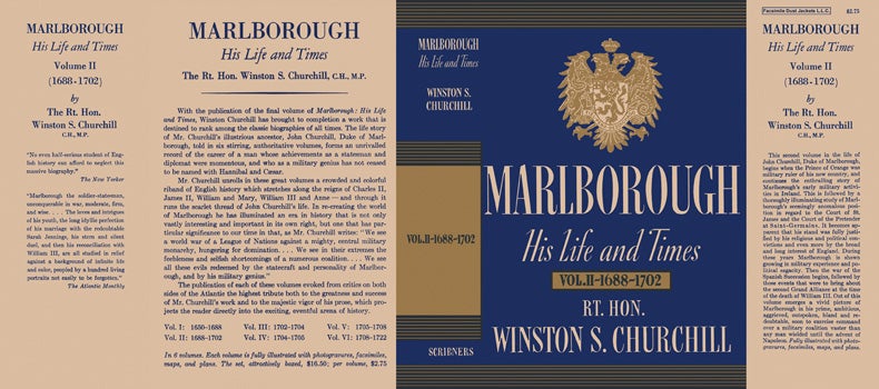 Item #35429 Marlborough, His Life and Times Volume Il- 1688 - 1702. Winston S. Churchill