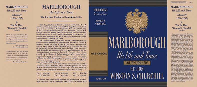 Item #35431 Marlborough, His Life and Times Volume IV - 1704 - 1705. Winston S. Churchill