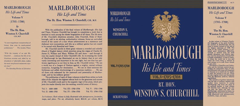 Item #35432 Marlborough, His Life and Times Volume V - 1705 - 1708. Winston S. Churchill
