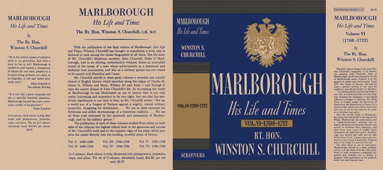 Item #35433 Marlborough, His Life and Times Volume VI - 1708 - 1722. Winston S. Churchill