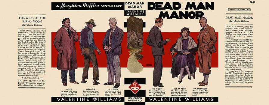 Item #3544 Dead Man Manor. Valentine Williams.