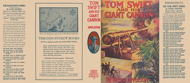 Item #35477 Tom Swift #16: Tom Swift and His Giant Cannon. Victor Appleton