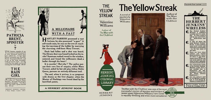 Item #3552 Yellow Streak, The. Valentine Williams