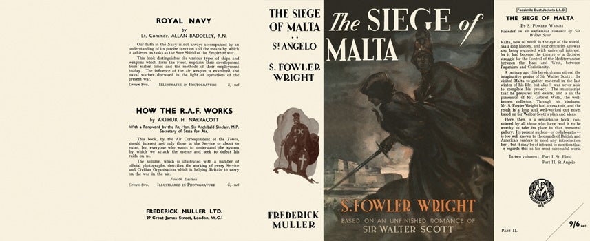 Item #35523 Siege of Malta, Part Two, St. Angelo, The. S. Fowler Wright.