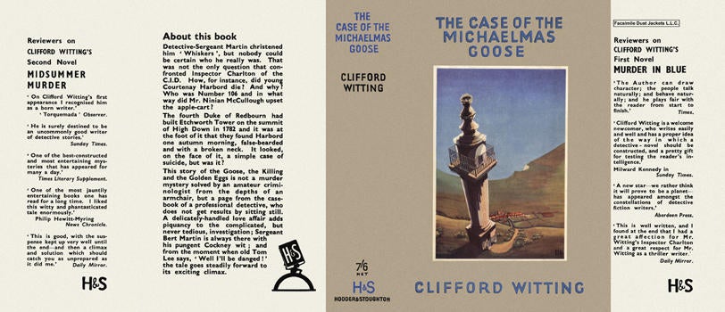 Item #3556 Case of the Michaelmas Goose, The. Clifford Witting.