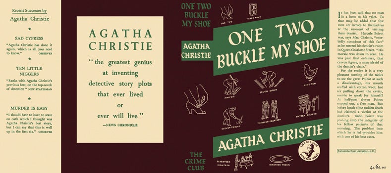 Item #35639 One Two Buckle My Shoe. Agatha Christie