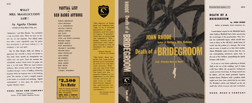 Item #35671 Death of a Bridegroom. John Rhode