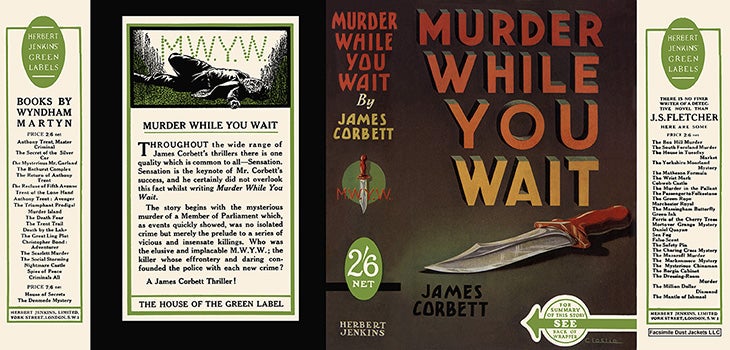 Item #35687 Murder While You Wait. James Corbett.