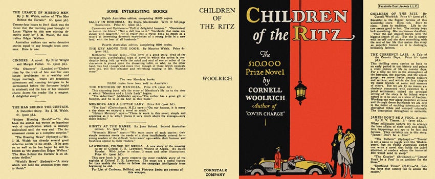 Item #3574 Children of the Ritz. Cornell Woolrich