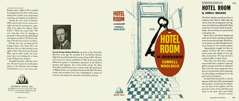 Item #3576 Hotel Room. Cornell Woolrich.