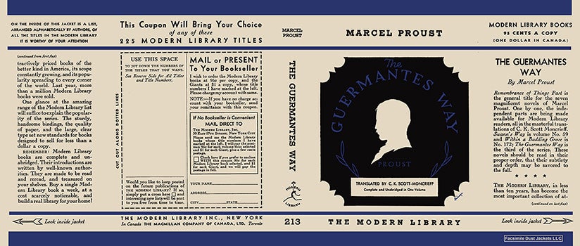 Item #35792 Guermantes Way, The. Marcel Proust.