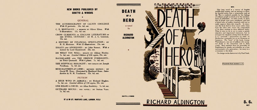 Item #35837 Death of a Hero. Richard Aldington