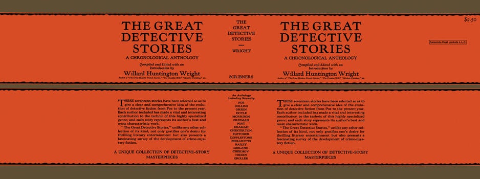 Item #3589 Great Detective Stories, The. Willard Huntington Wright, Anthology.