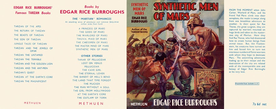 Item #35971 Synthetic Men of Mars. Edgar Rice Burroughs
