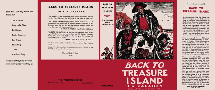 Item #35977 Back to Treasure Island. H. A. Calahan, L. F. Grant