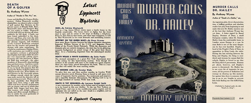 Item #3603 Murder Calls Dr. Hailey. Anthony Wynne