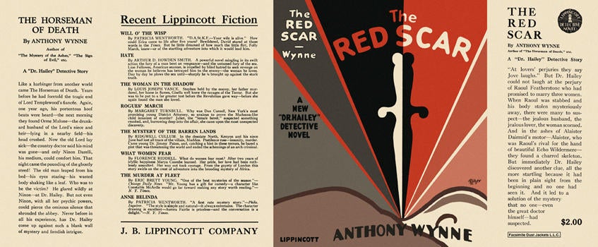 Item #3605 Red Scar, The. Anthony Wynne