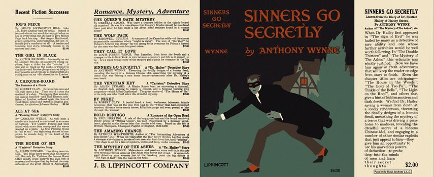 Item #3608 Sinners Go Secretly. Anthony Wynne
