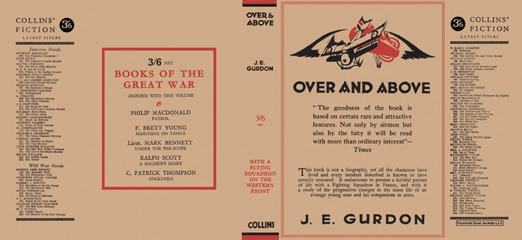 Item #36103 Over and Above. J. E. Gurdon