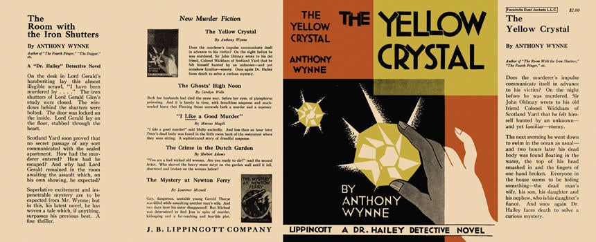 Item #3611 Yellow Crystal, The. Anthony Wynne
