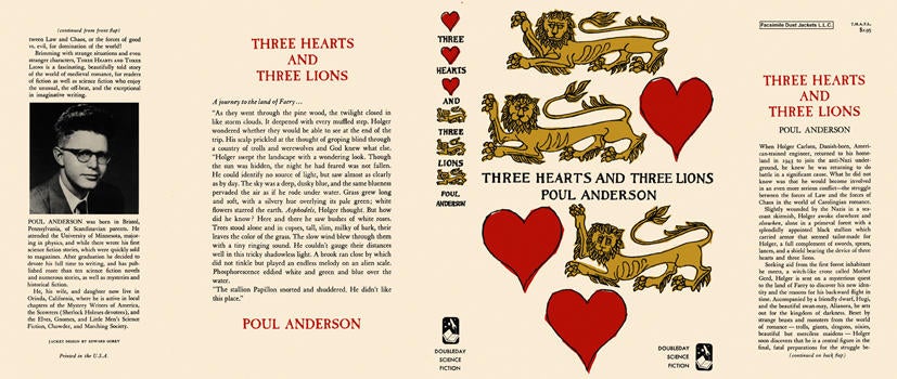 Item #3618 Three Hearts and Three Lions. Poul Anderson