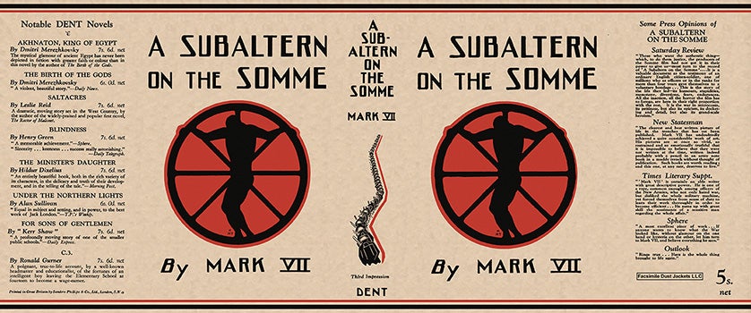 Item #36240 Subaltern on the Somme, A. Mark VII