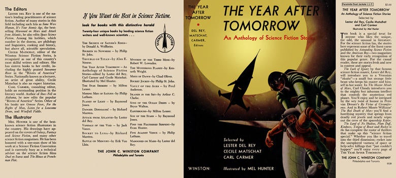 Item #3625 Year After Tomorrow, The. Lester Del Rey, Cecile Matschat, Carl Carmer, Anthology