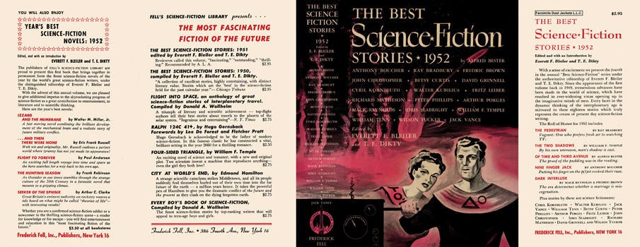 Item #3627 Best Science Fiction Stories 1952, The. Everett F. Bleiler, T. E. Dikty, Anthology
