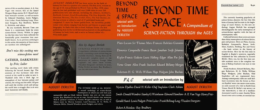 Item #3629 Beyond Time and Space, A Compendium of Science-Fiction Through the Ages. August Derleth, Anthology.
